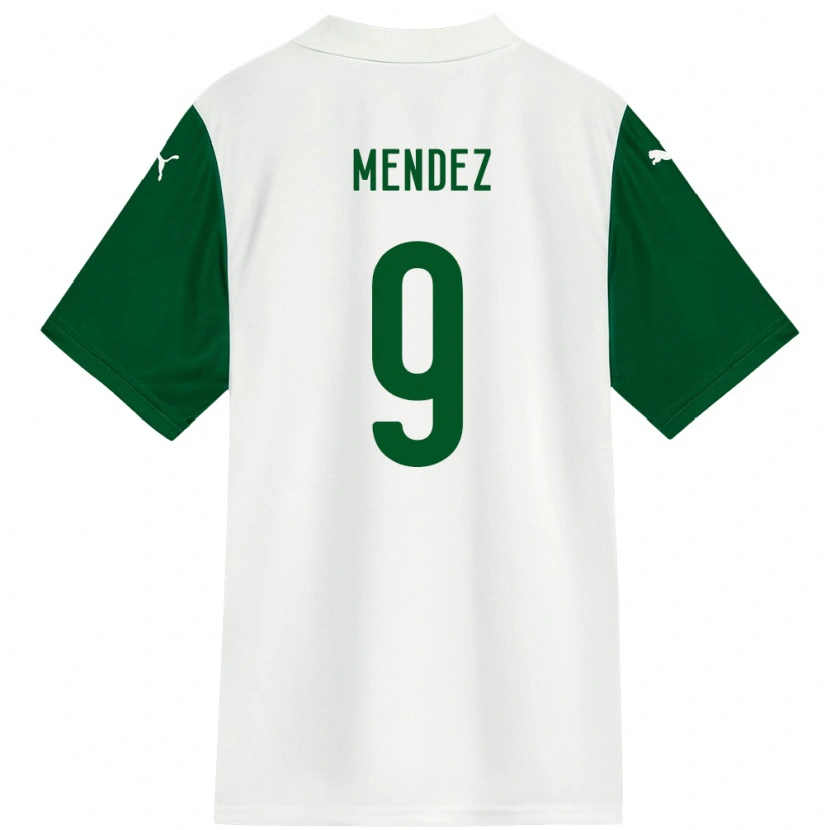 Danxen Damen Cesar Mendez #9 Weiß Grün Auswärtstrikot Trikot 2025/26 T-Shirt