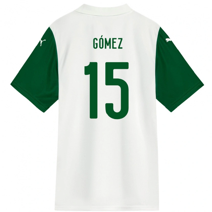 Danxen Damen Gustavo Gómez #15 Weiß Grün Auswärtstrikot Trikot 2025/26 T-Shirt