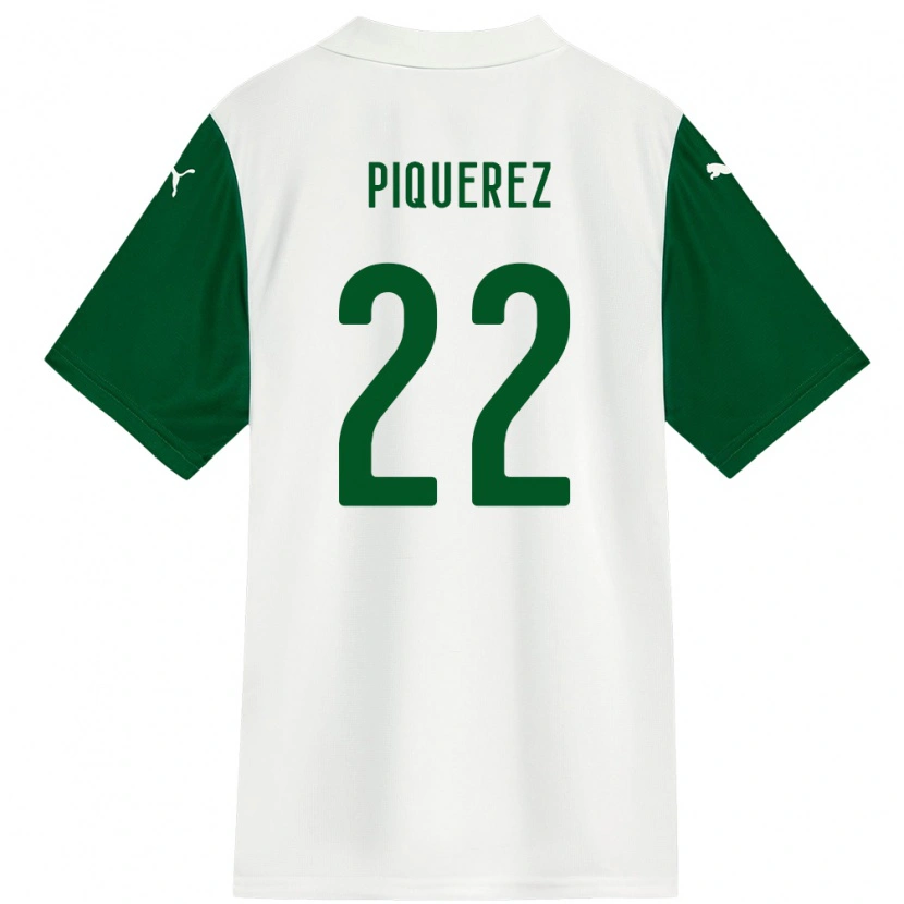 Danxen Damen Joaquín Piquerez #22 Weiß Grün Auswärtstrikot Trikot 2025/26 T-Shirt