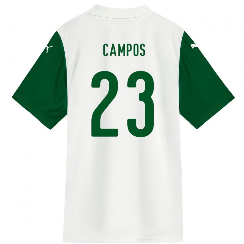 Danxen Damen Victor Campos #23 Weiß Grün Auswärtstrikot Trikot 2025/26 T-Shirt