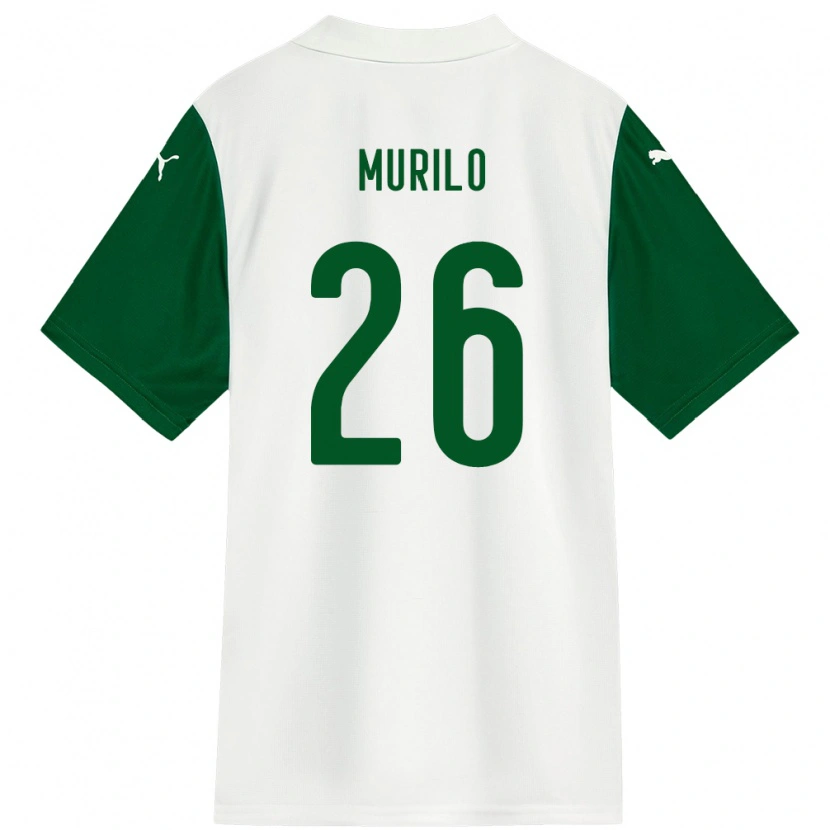 Danxen Damen Murilo #26 Weiß Grün Auswärtstrikot Trikot 2025/26 T-Shirt