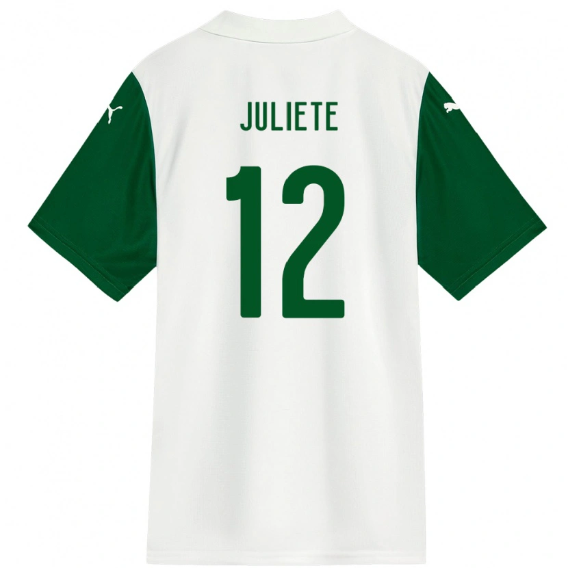 Danxen Damen Juliete #12 Weiß Grün Auswärtstrikot Trikot 2025/26 T-Shirt