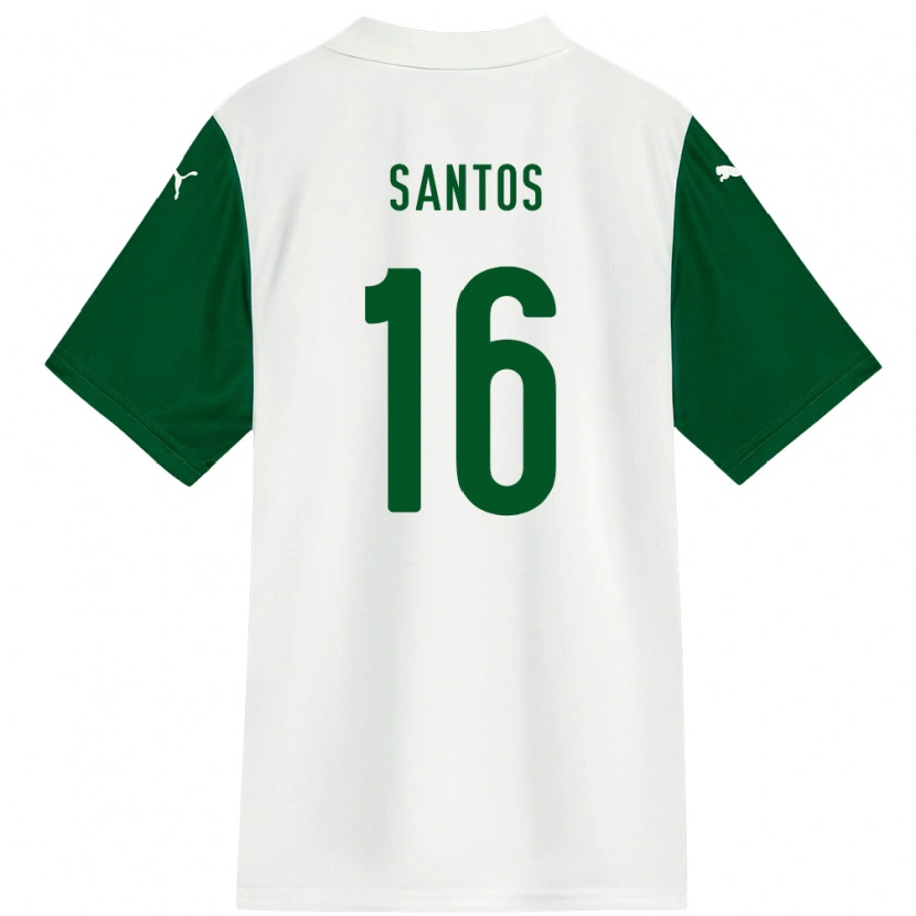 Danxen Damen Gaby Santos #16 Weiß Grün Auswärtstrikot Trikot 2025/26 T-Shirt