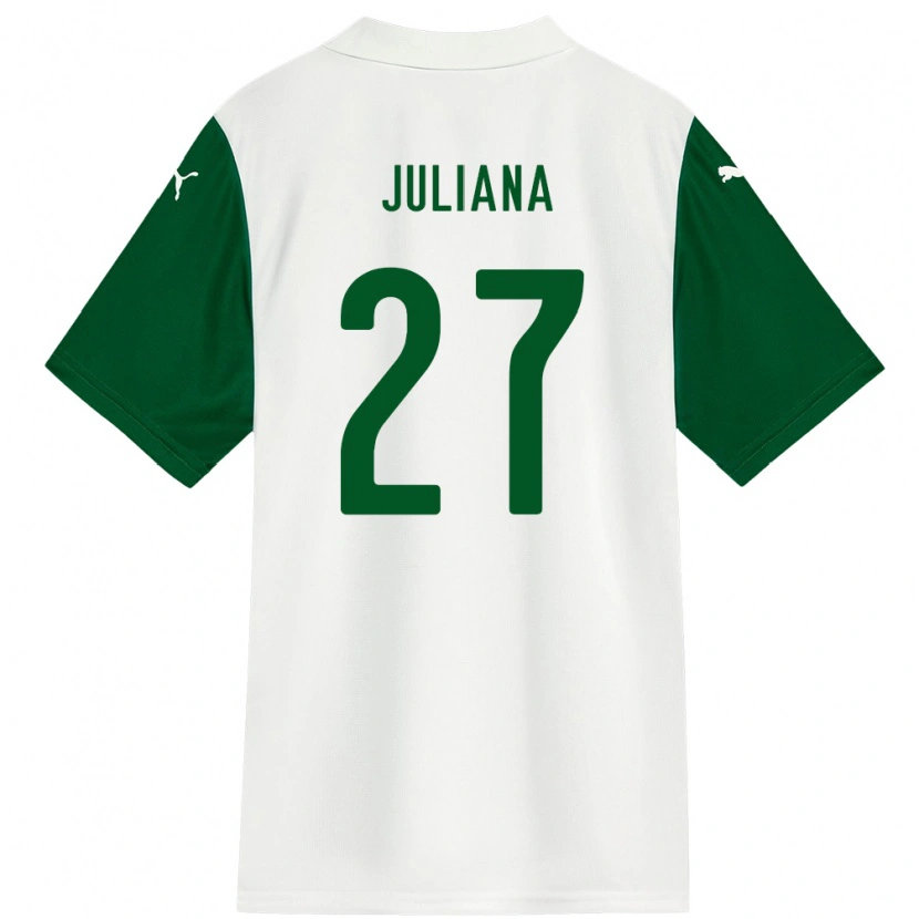 Danxen Damen Juliana #27 Weiß Grün Auswärtstrikot Trikot 2025/26 T-Shirt