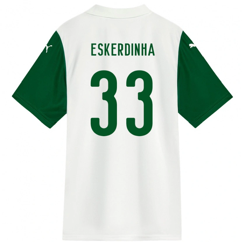 Danxen Damen Eskerdinha #33 Weiß Grün Auswärtstrikot Trikot 2025/26 T-Shirt