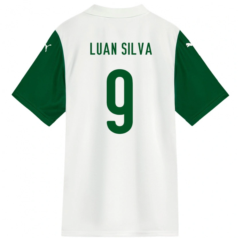 Danxen Damen Luan Silva #9 Weiß Grün Auswärtstrikot Trikot 2025/26 T-Shirt