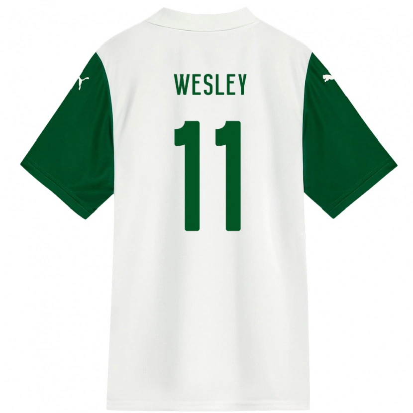 Danxen Damen Wesley #11 Weiß Grün Auswärtstrikot Trikot 2025/26 T-Shirt