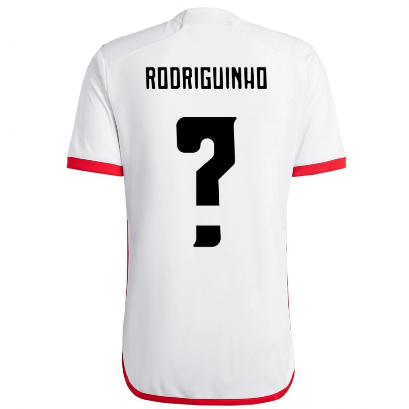 Danxen Damen Rodriguinho #0 Weiß Rot Auswärtstrikot Trikot 2025/26 T-Shirt