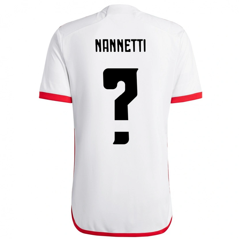 Danxen Damen Léo Nannetti #0 Weiß Rot Auswärtstrikot Trikot 2025/26 T-Shirt