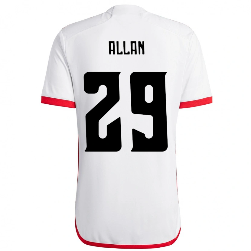 Danxen Damen Allan #29 Weiß Rot Auswärtstrikot Trikot 2025/26 T-Shirt