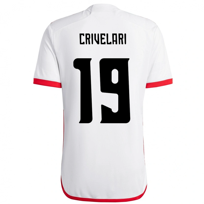 Danxen Damen Crivelari #19 Weiß Rot Auswärtstrikot Trikot 2025/26 T-Shirt