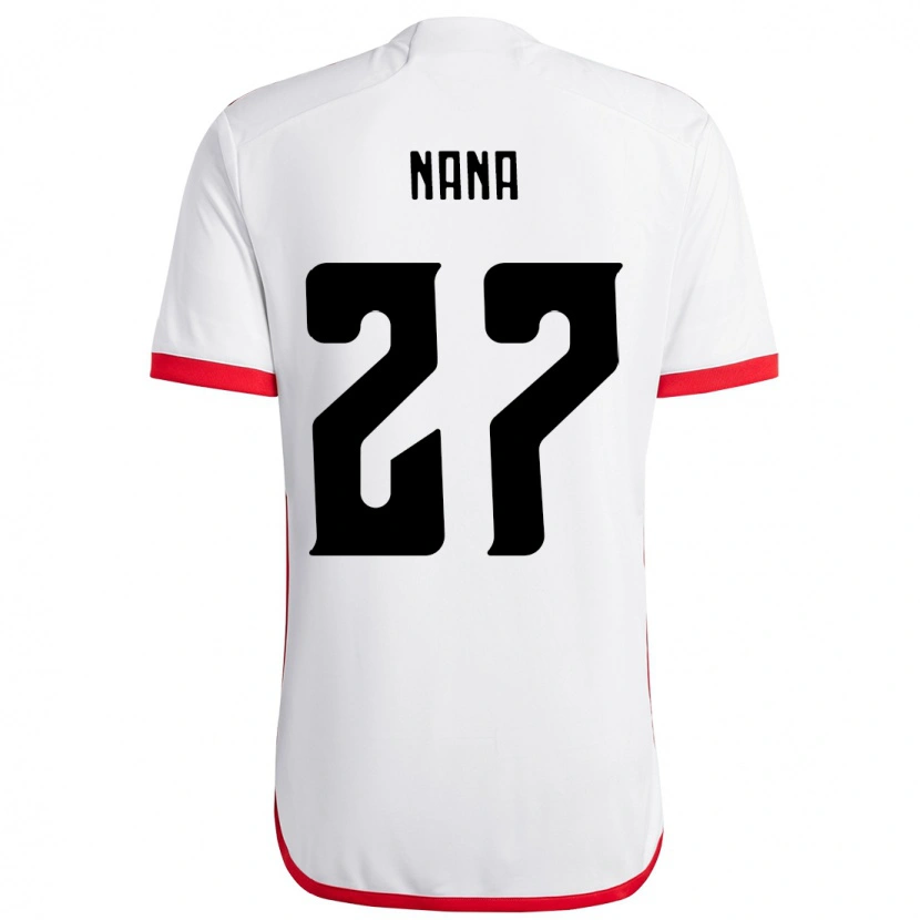 Danxen Damen Naná #27 Weiß Rot Auswärtstrikot Trikot 2025/26 T-Shirt