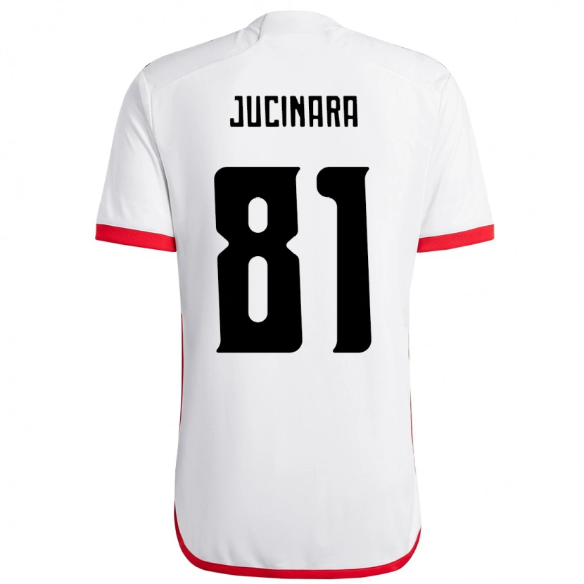 Danxen Damen Jucinara #81 Weiß Rot Auswärtstrikot Trikot 2025/26 T-Shirt