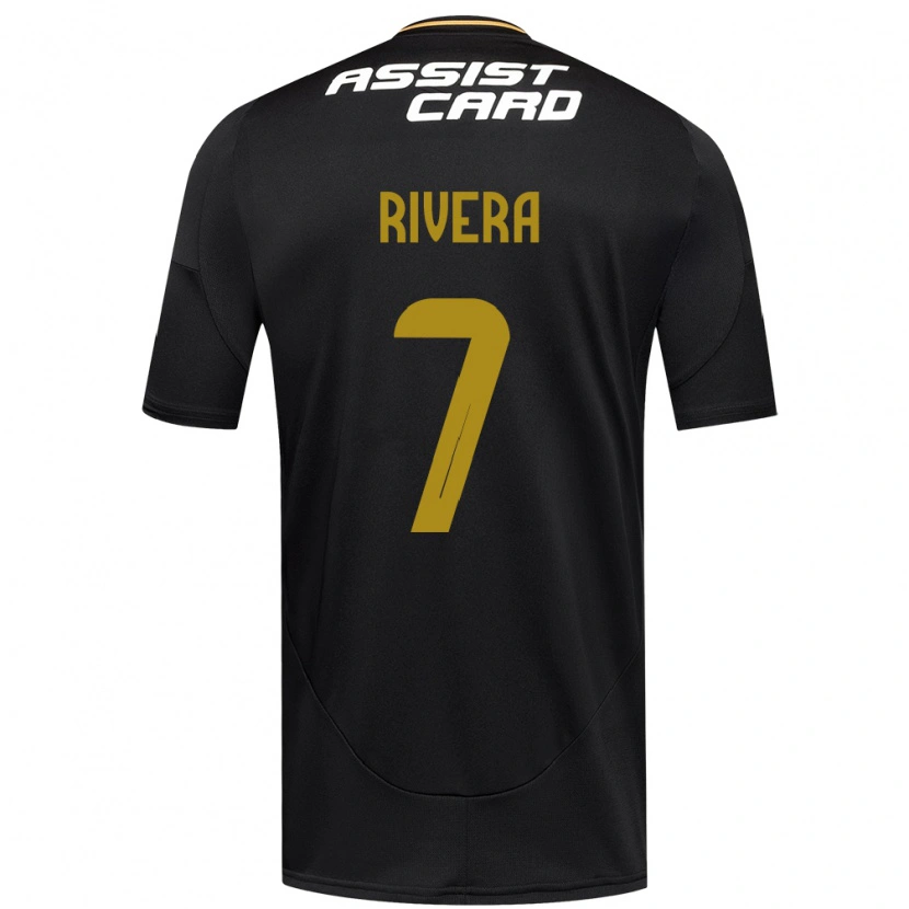 Danxen Damen Francisco Rivera #7 Schwarz Weiß Auswärtstrikot Trikot 2025/26 T-Shirt