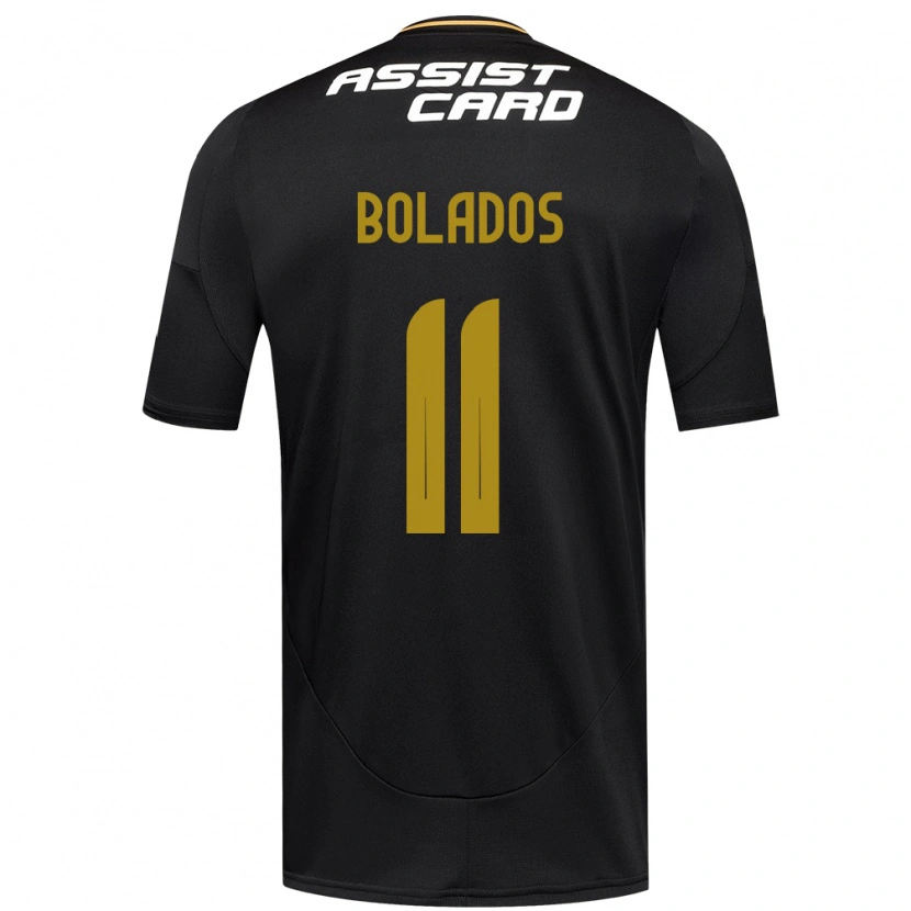 Danxen Damen Marcos Bolados #11 Schwarz Weiß Auswärtstrikot Trikot 2025/26 T-Shirt