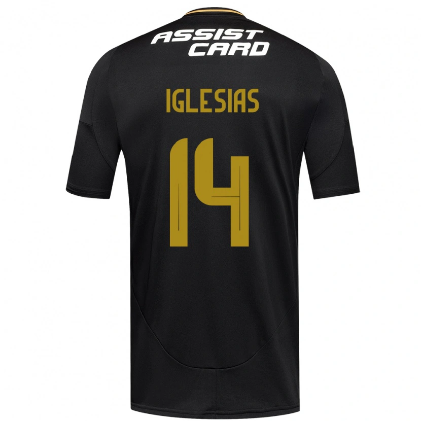 Danxen Damen Luciano Iglesias #14 Schwarz Weiß Auswärtstrikot Trikot 2025/26 T-Shirt