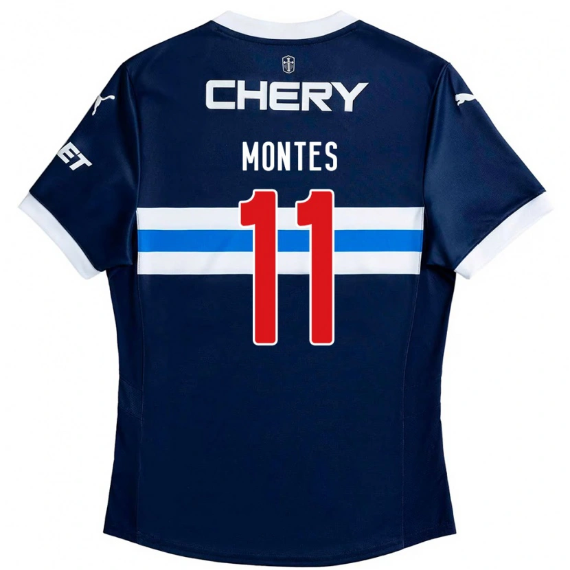 Danxen Damen Clemente Montes #11 Königsblau Weiß Auswärtstrikot Trikot 2025/26 T-Shirt