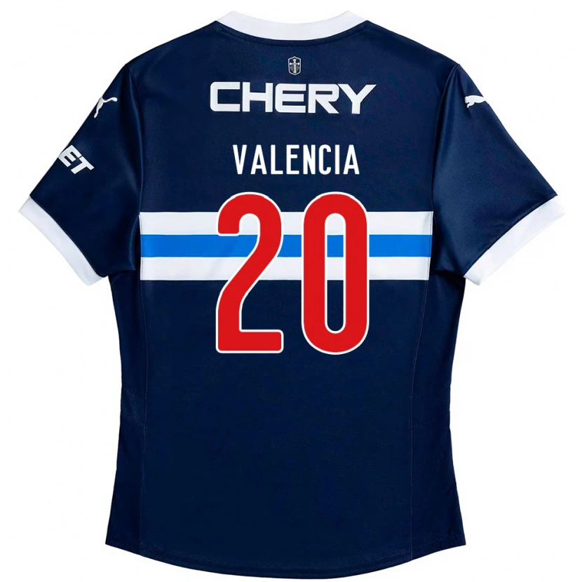Danxen Damen Jhojan Valencia #20 Königsblau Weiß Auswärtstrikot Trikot 2025/26 T-Shirt