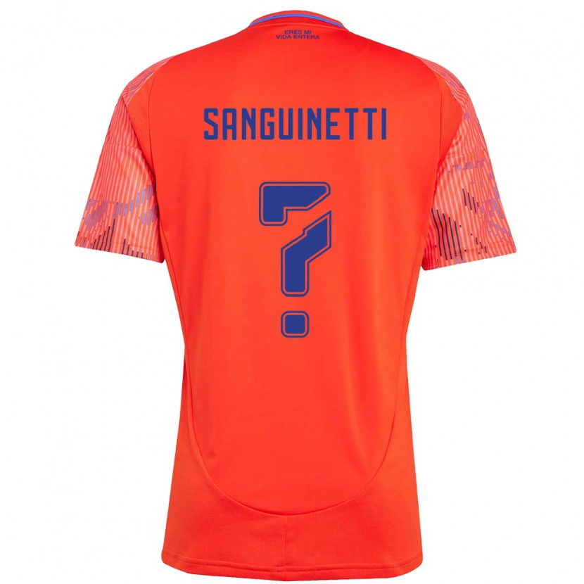 Danxen Damen Fernando Sanguinetti #0 Orange Rot Auswärtstrikot Trikot 2025/26 T-Shirt
