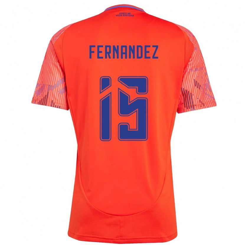Danxen Damen Vicente Fernández #15 Orange Rot Auswärtstrikot Trikot 2025/26 T-Shirt
