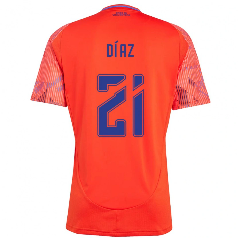 Danxen Damen Marcelo Díaz #21 Orange Rot Auswärtstrikot Trikot 2025/26 T-Shirt