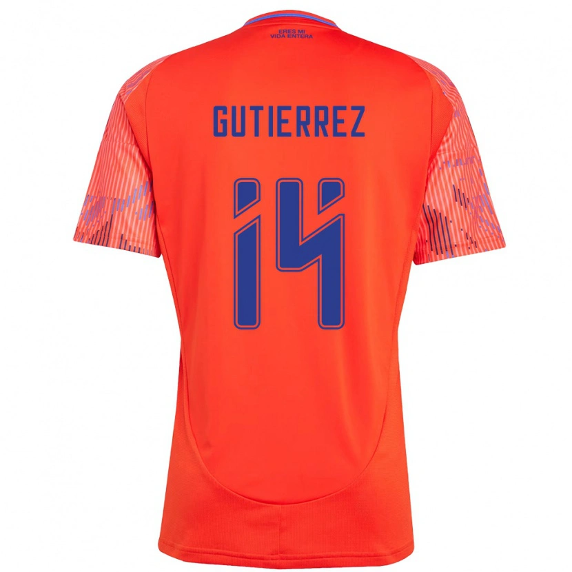 Danxen Damen Ana Gutiérrez #14 Orange Rot Auswärtstrikot Trikot 2025/26 T-Shirt