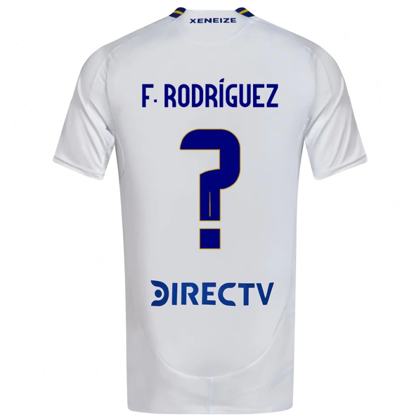 Danxen Damen Fernando Rodríguez #0 Weiß Blau Auswärtstrikot Trikot 2025/26 T-Shirt
