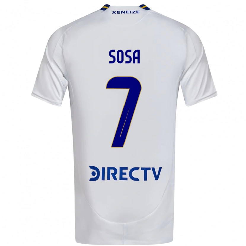 Danxen Damen Elián Sosa #7 Weiß Blau Auswärtstrikot Trikot 2025/26 T-Shirt