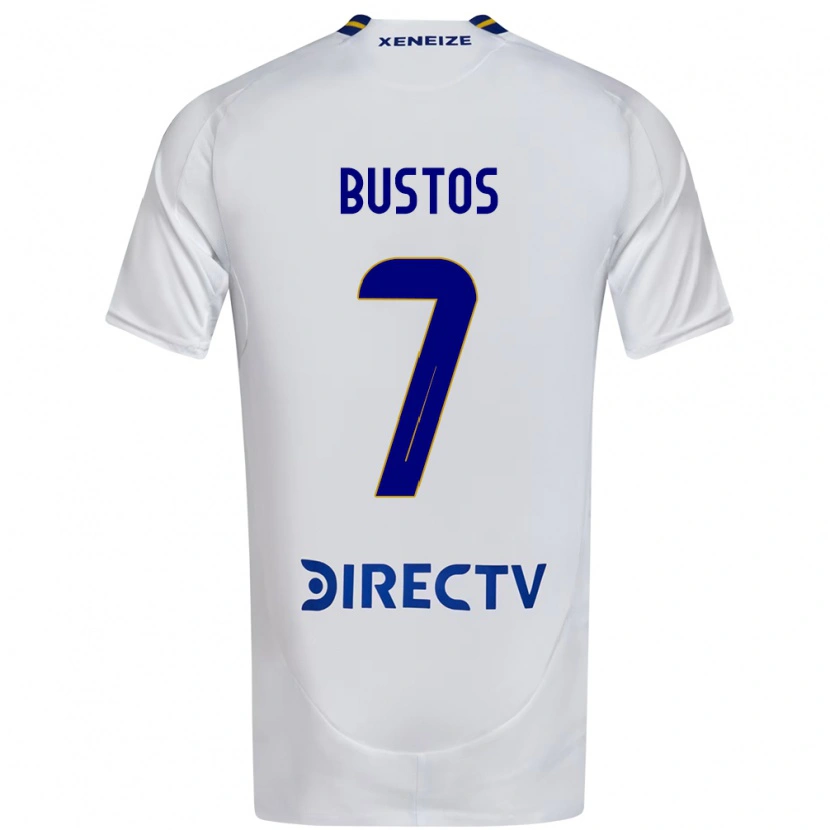 Danxen Damen Tomás Bustos #7 Weiß Blau Auswärtstrikot Trikot 2025/26 T-Shirt