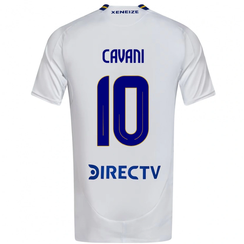 Danxen Damen Edinson Cavani #10 Weiß Blau Auswärtstrikot Trikot 2025/26 T-Shirt