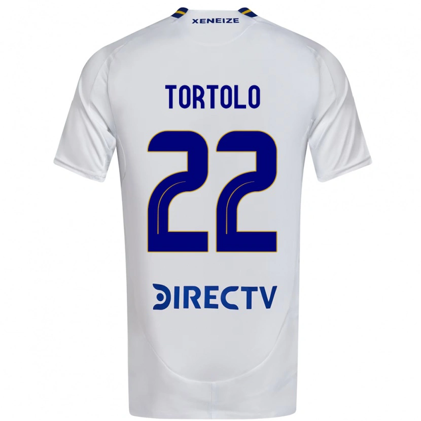 Danxen Damen Dulce Tortolo #22 Weiß Blau Auswärtstrikot Trikot 2025/26 T-Shirt