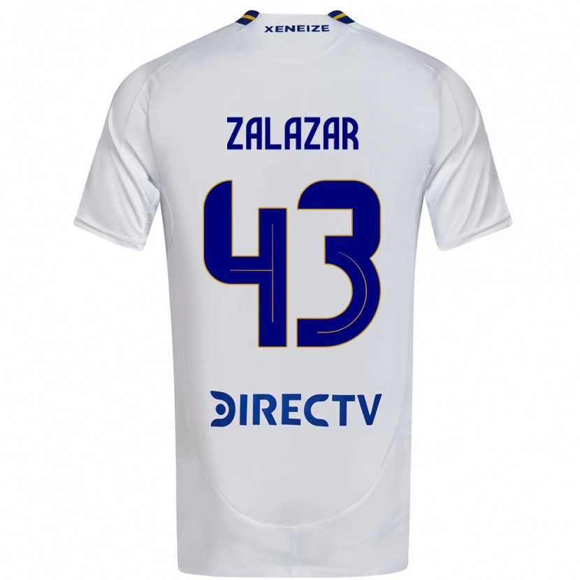 Danxen Damen Maximiliano Zalazar #43 Weiß Blau Auswärtstrikot Trikot 2025/26 T-Shirt