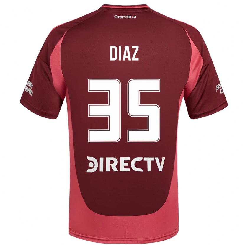 Danxen Damen Leonardo Diaz #35 Burgunder Magenta Auswärtstrikot Trikot 2025/26 T-Shirt