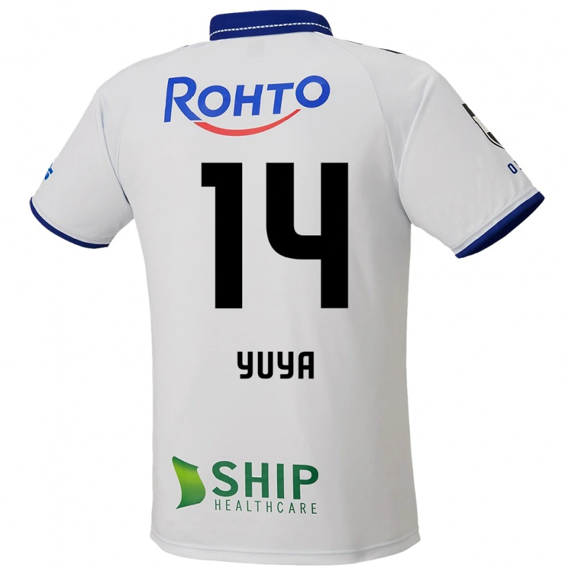 Danxen Damen Yuya Fukuda #14 Weiß Blau Schwarz Auswärtstrikot Trikot 2025/26 T-Shirt