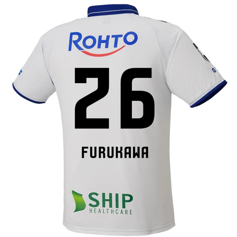 Danxen Damen Kanta Furukawa #26 Weiß Blau Schwarz Auswärtstrikot Trikot 2025/26 T-Shirt