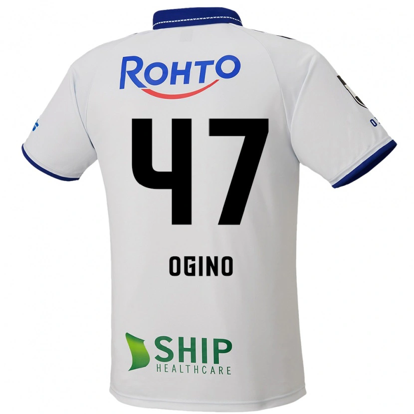 Danxen Damen Motonobu Ogino #47 Weiß Blau Schwarz Auswärtstrikot Trikot 2025/26 T-Shirt