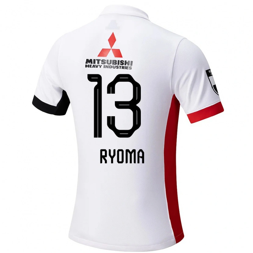 Danxen Damen Ryoma Watanabe #13 Weiß Schwarz Auswärtstrikot Trikot 2025/26 T-Shirt