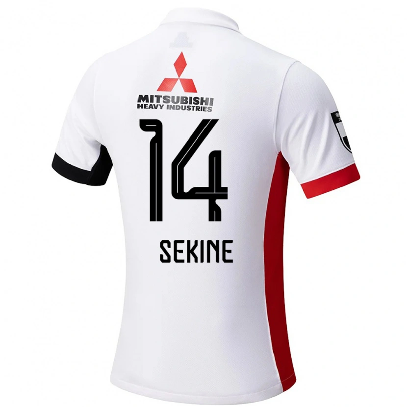 Danxen Damen Takahiro Sekine #14 Weiß Schwarz Auswärtstrikot Trikot 2025/26 T-Shirt