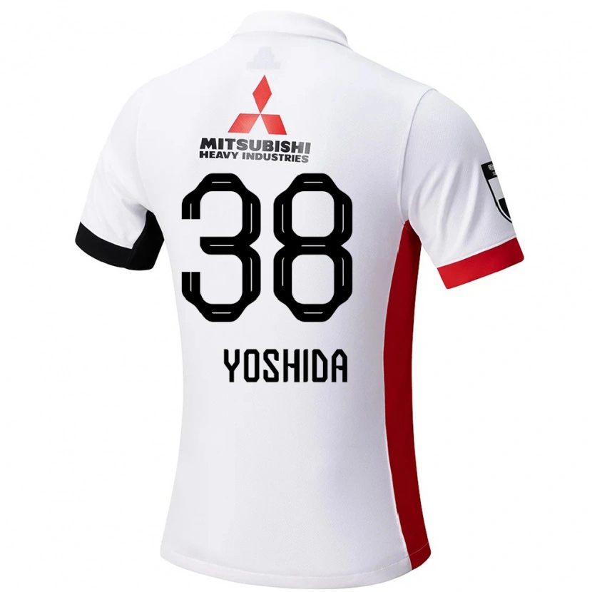 Danxen Damen Masanobu Yoshida #38 Weiß Schwarz Auswärtstrikot Trikot 2025/26 T-Shirt