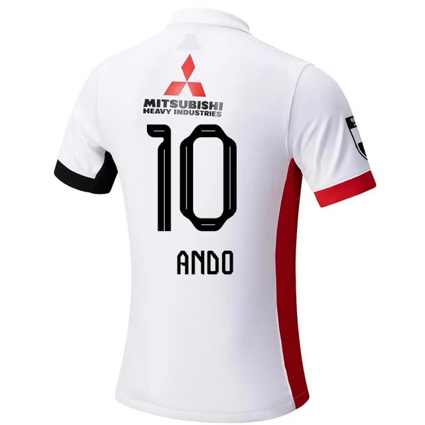 Danxen Damen Kozue Ando #10 Weiß Schwarz Auswärtstrikot Trikot 2025/26 T-Shirt