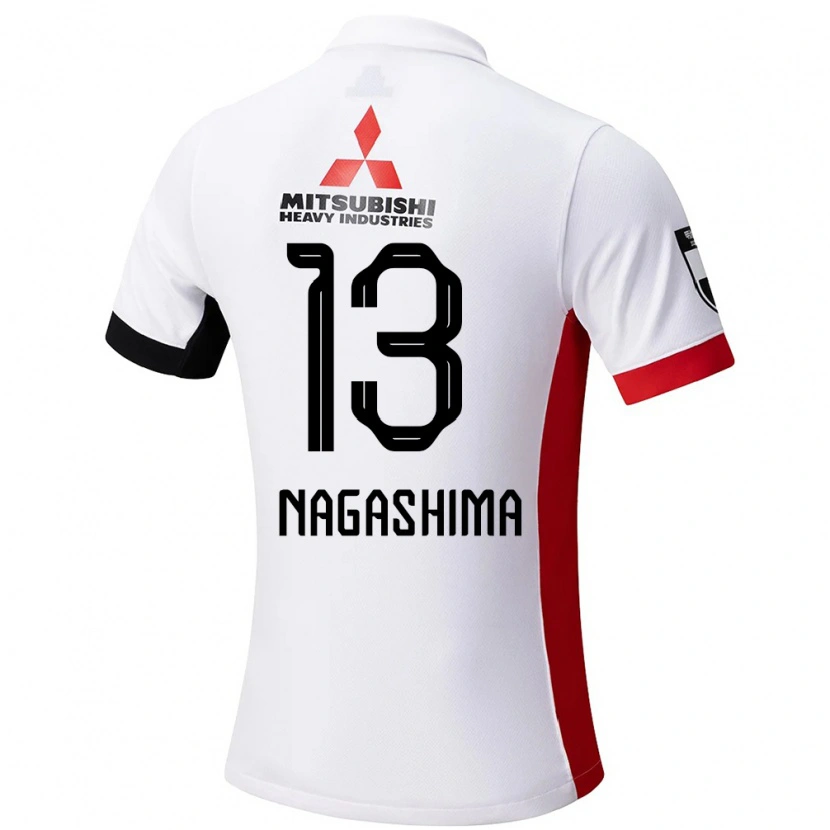 Danxen Damen Reina Nagashima #13 Weiß Schwarz Auswärtstrikot Trikot 2025/26 T-Shirt