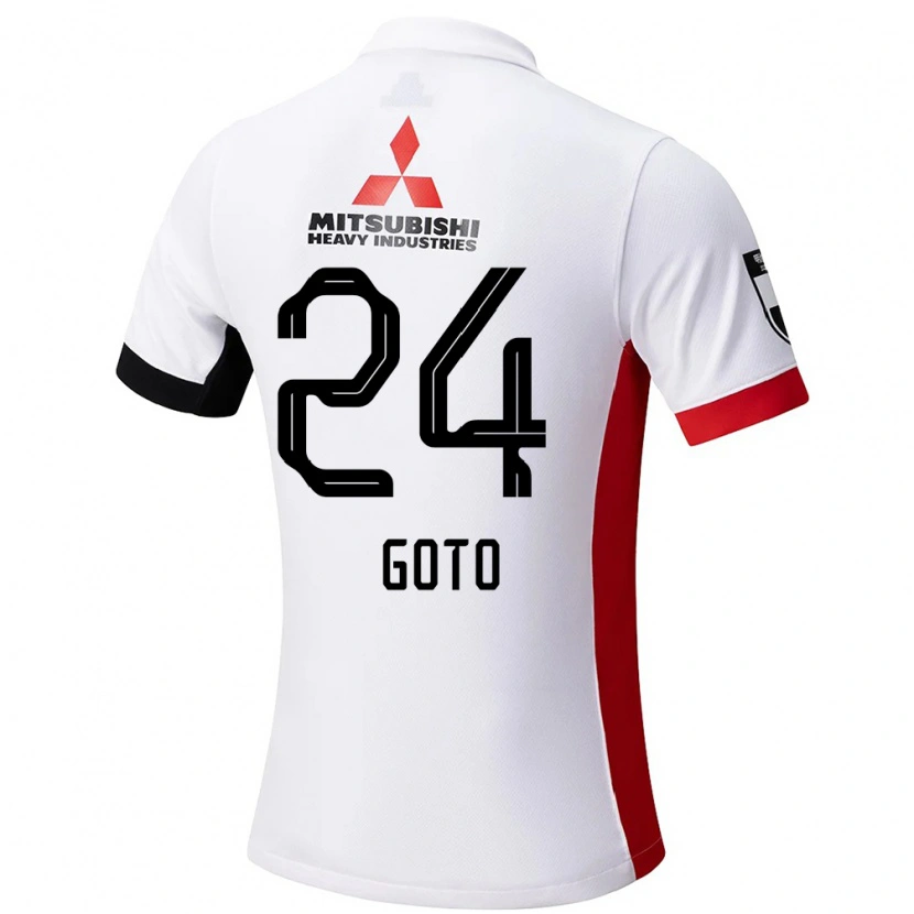 Danxen Damen Wakaba Goto #24 Weiß Schwarz Auswärtstrikot Trikot 2025/26 T-Shirt