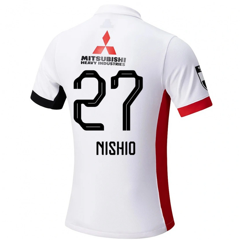 Danxen Damen Hanon Nishio #27 Weiß Schwarz Auswärtstrikot Trikot 2025/26 T-Shirt