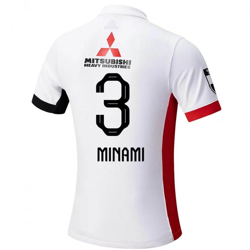 Danxen Damen Moeka Minami #3 Weiß Schwarz Auswärtstrikot Trikot 2025/26 T-Shirt