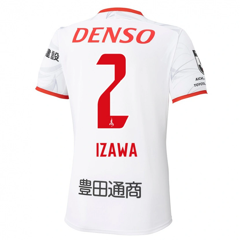 Danxen Damen Shuto Izawa #2 Weiß Rot Auswärtstrikot Trikot 2025/26 T-Shirt