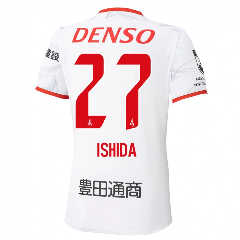 Danxen Damen Kakeru Ishida #27 Weiß Rot Auswärtstrikot Trikot 2025/26 T-Shirt