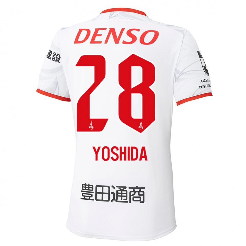 Danxen Damen Akira Yoshida #28 Weiß Rot Auswärtstrikot Trikot 2025/26 T-Shirt