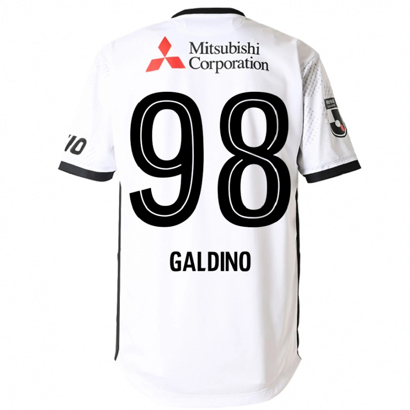 Danxen Damen Everton Galdino #98 Weiß Schwarz Auswärtstrikot Trikot 2025/26 T-Shirt