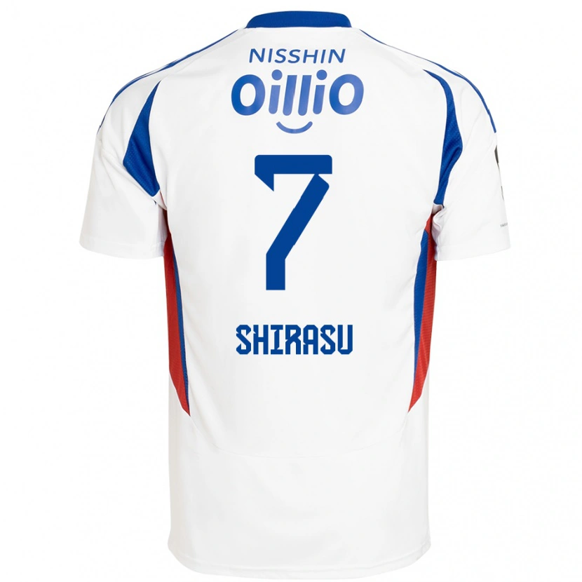 Danxen Damen Kento Shirasu #7 Weiß Königsblau Auswärtstrikot Trikot 2025/26 T-Shirt