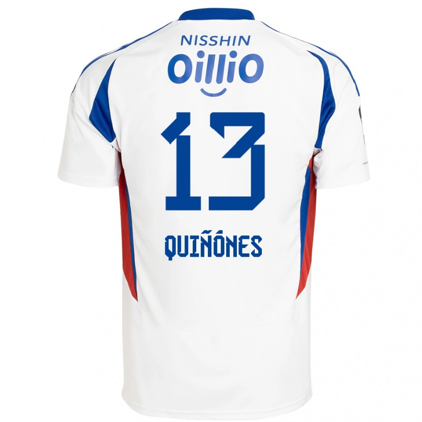 Danxen Damen Jeison Quiñónes #13 Weiß Königsblau Auswärtstrikot Trikot 2025/26 T-Shirt